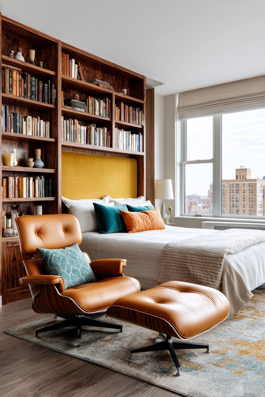 Mid-Century Modern Book Display