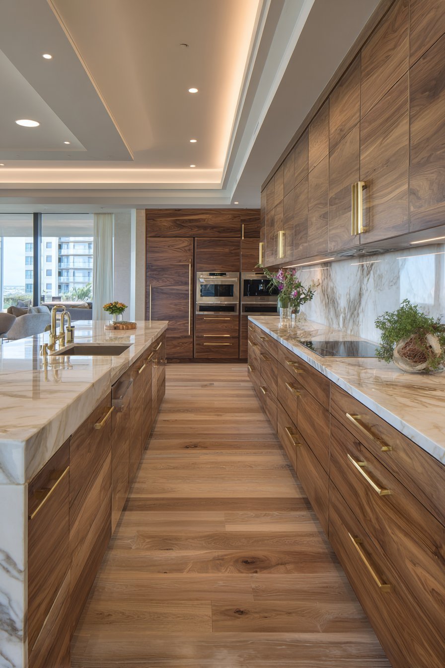 Warm Contemporary Walnut Design