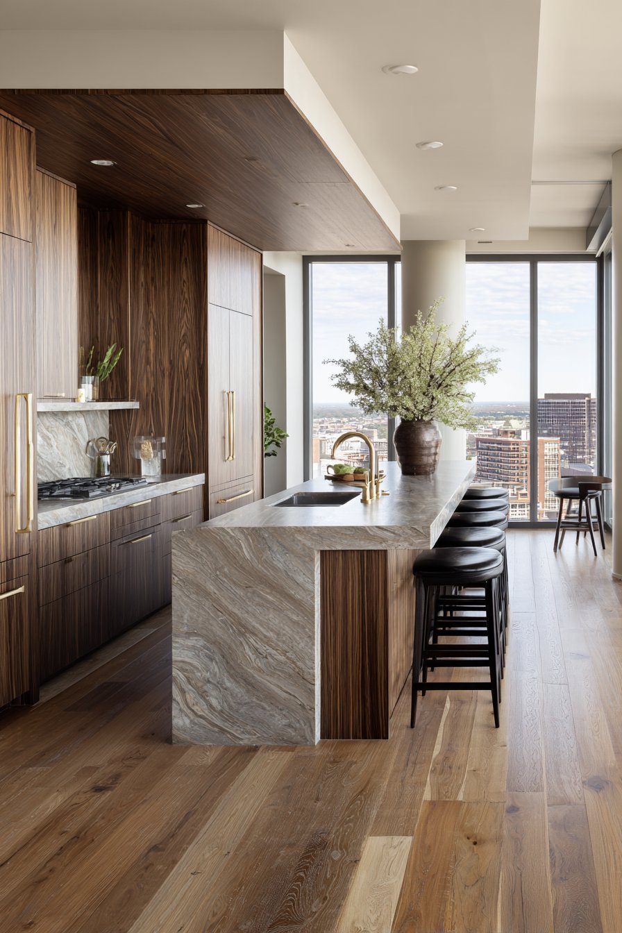 Warm Contemporary Walnut Design