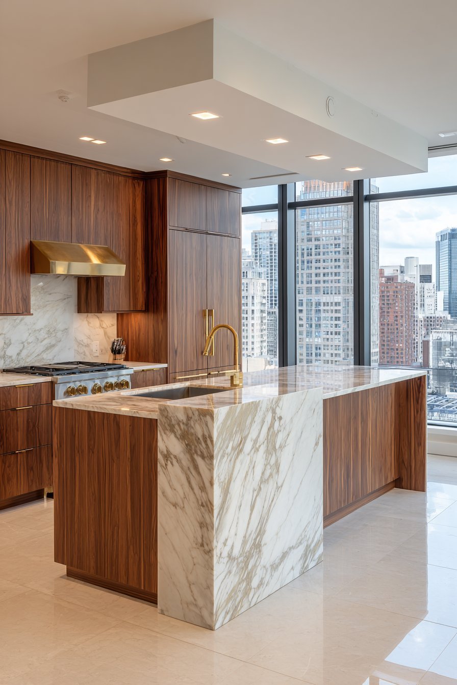 Warm Contemporary Walnut Design