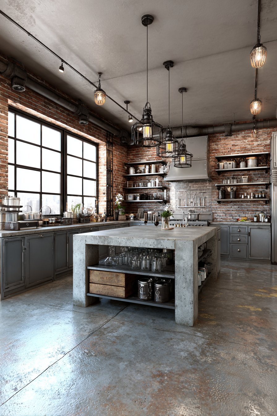 Industrial Exposed Brick Edge