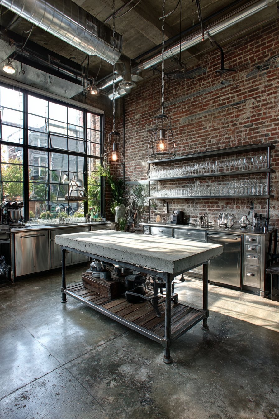 Industrial Exposed Brick Edge
