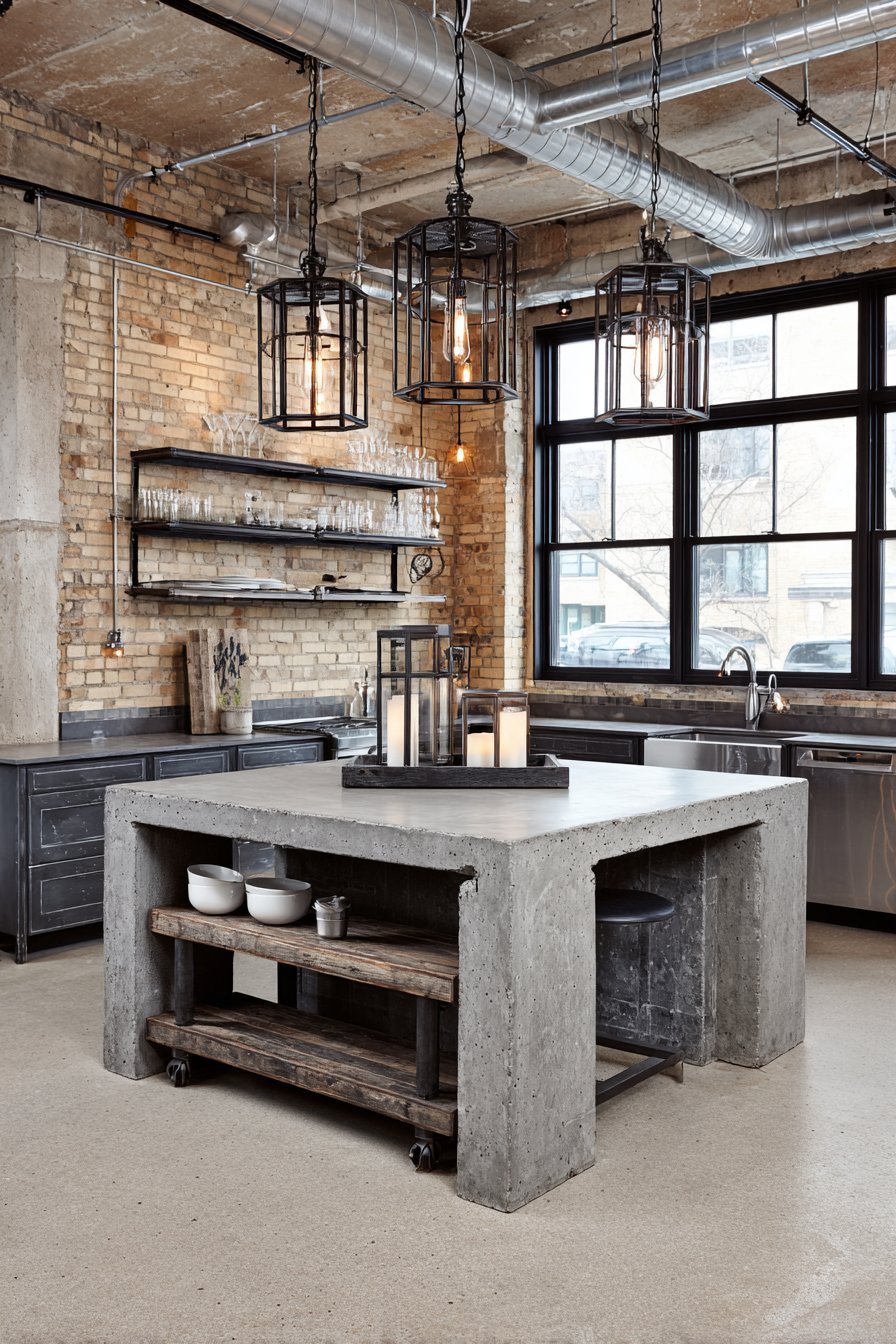 Industrial Exposed Brick Edge
