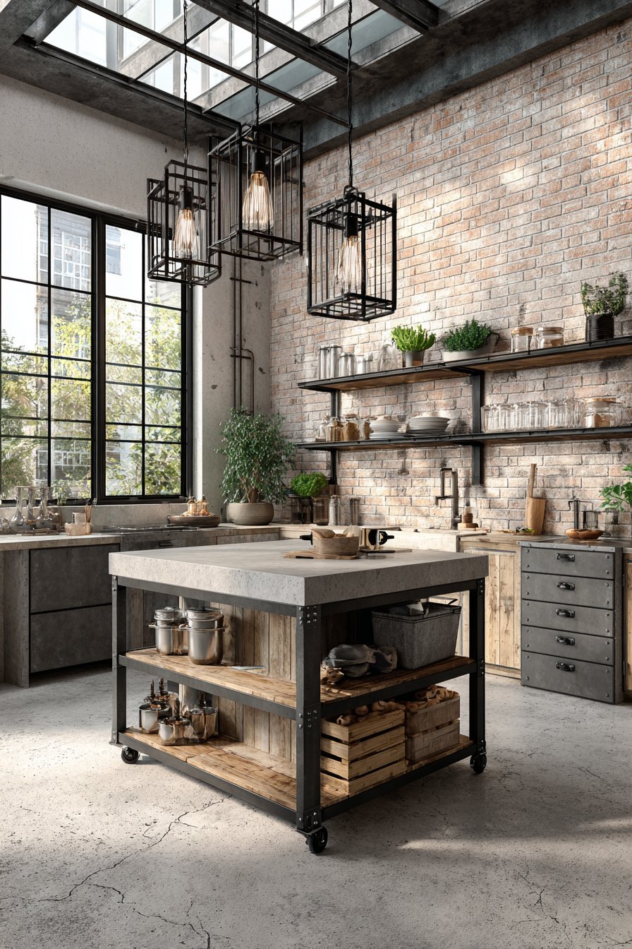 Industrial Exposed Brick Edge