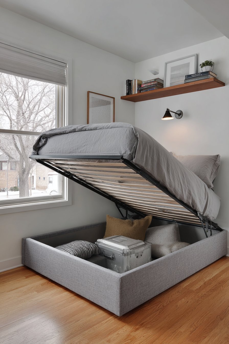 Hydraulic Lift Storage Bed