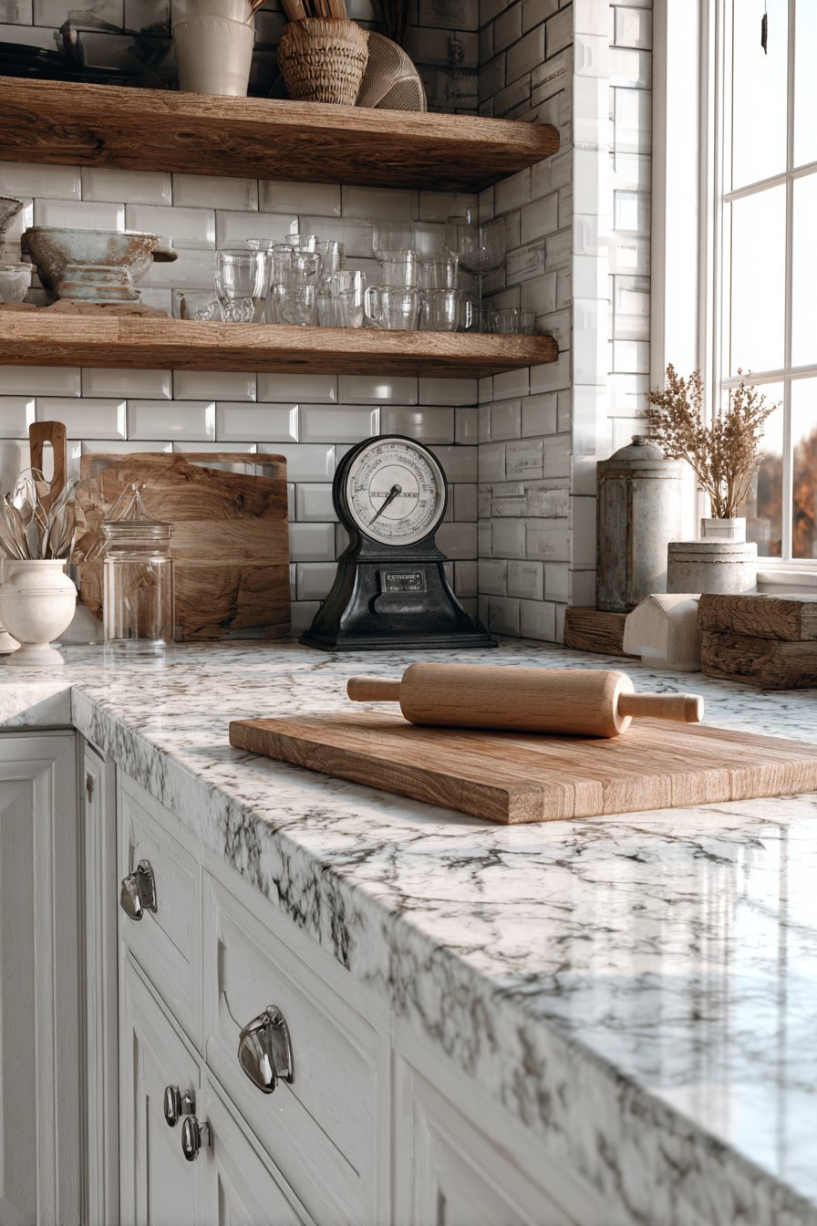 Marble Pastry Workspace