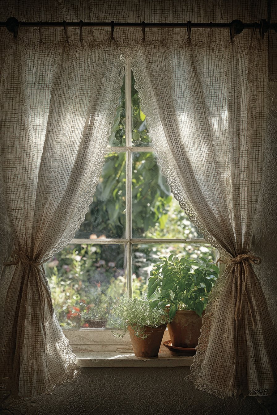 Natural Linen Window Curtains