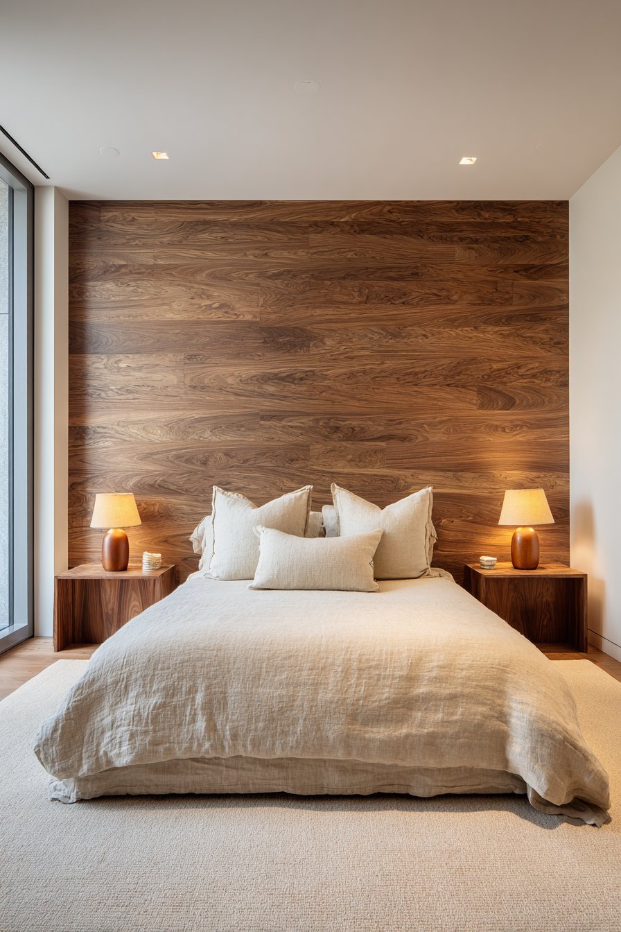 Horizontal Wood Slat Accent Wall