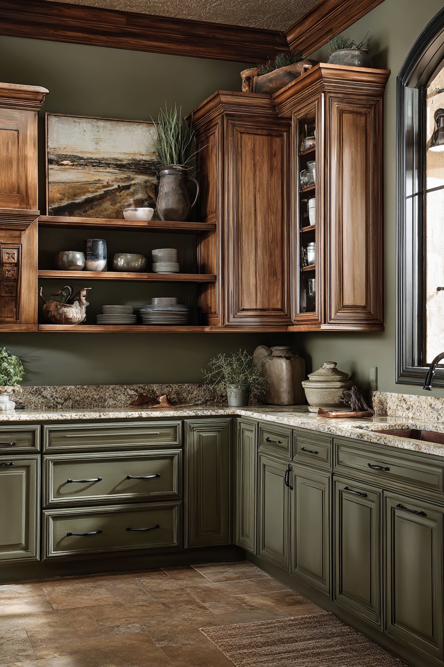 Transitional Two-Tone Cherry and Green