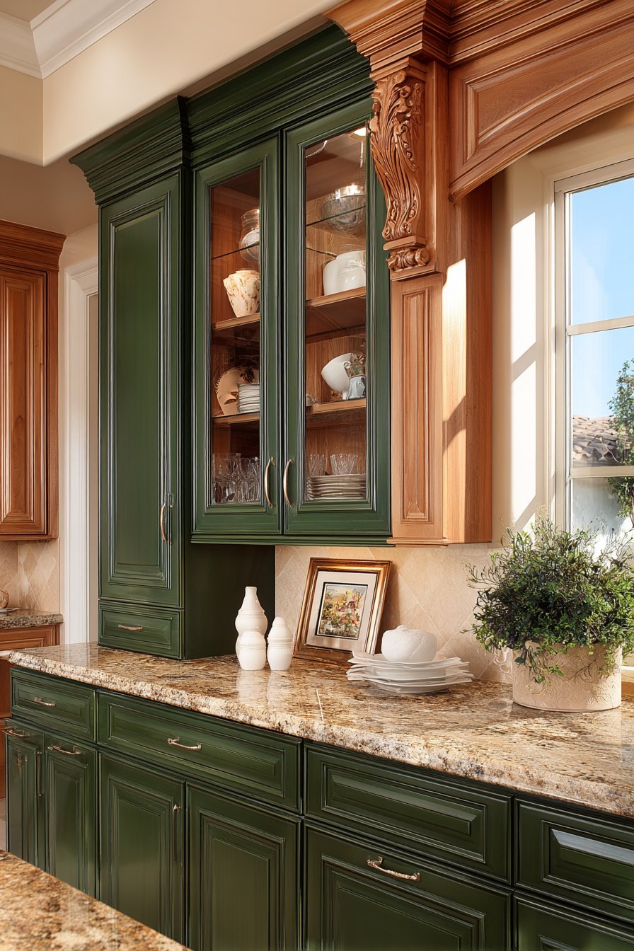 Transitional Two-Tone Cherry and Green