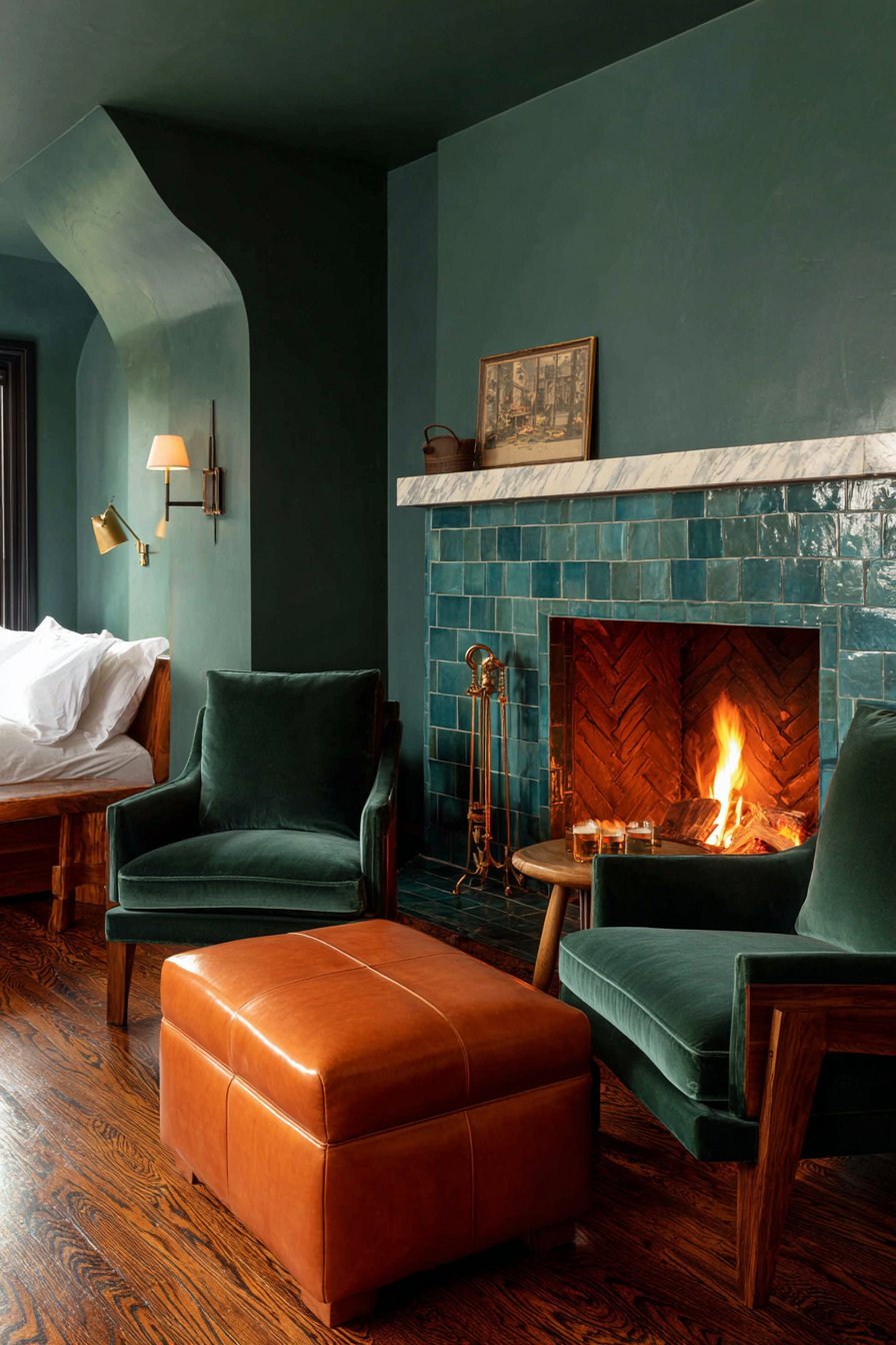 Cozy Fireplace Seating