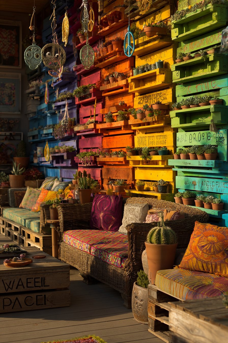 Rainbow Vertical Garden Wall