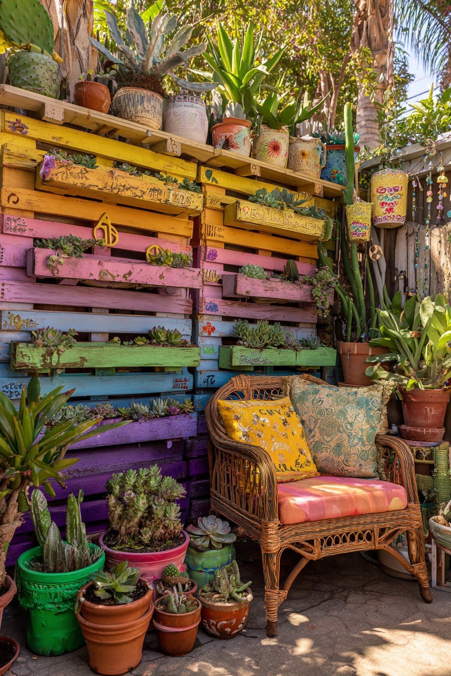 Rainbow Vertical Garden Wall