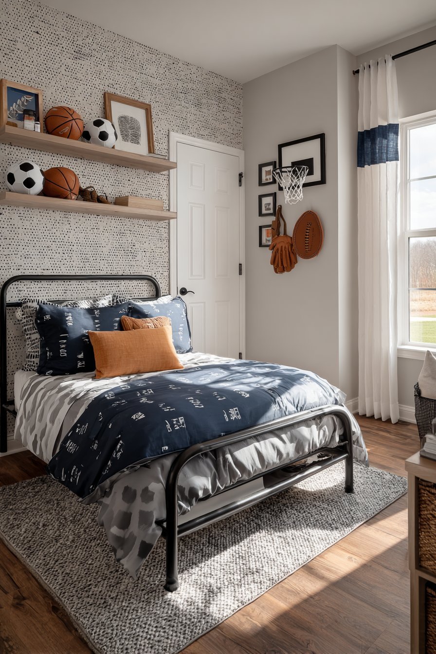 Athletic-Inspired Sports Room