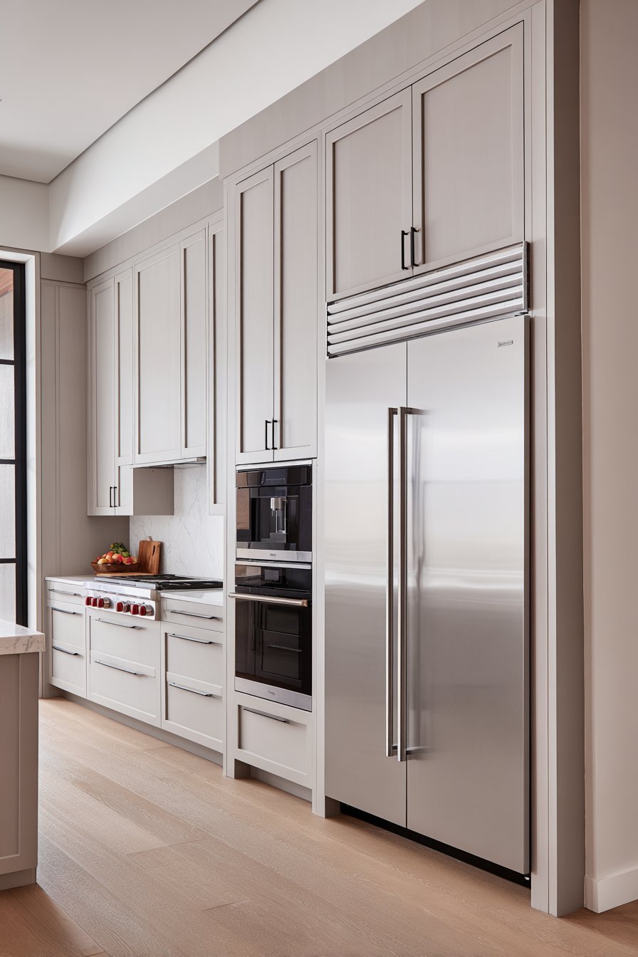 Integrated Refrigerator and Freezer Columns