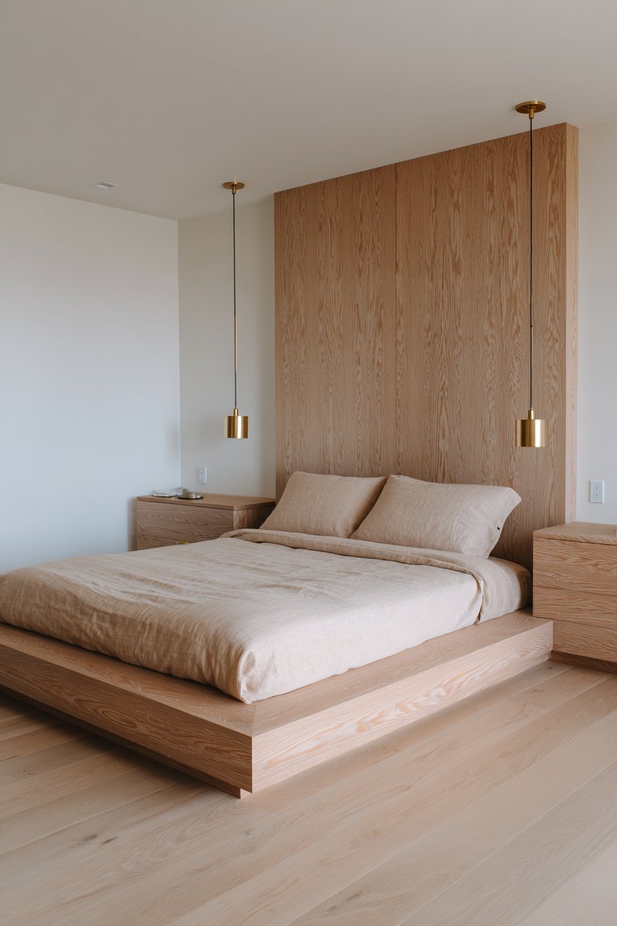 Custom Cedar Headboard Wall