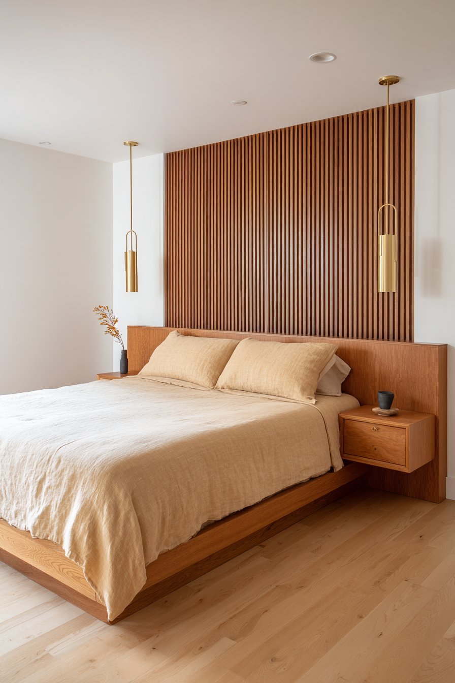 Custom Cedar Headboard Wall