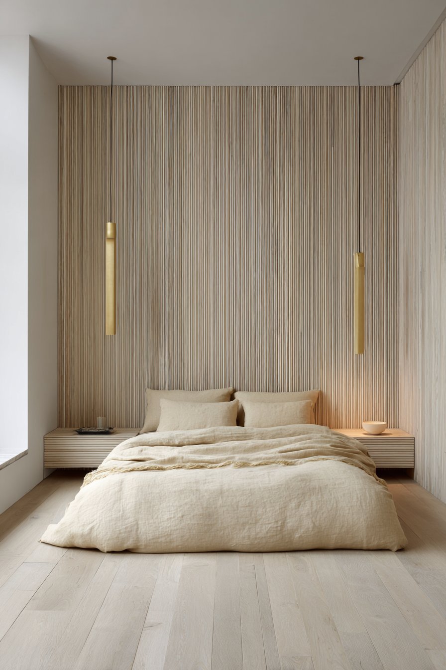 Custom Cedar Headboard Wall