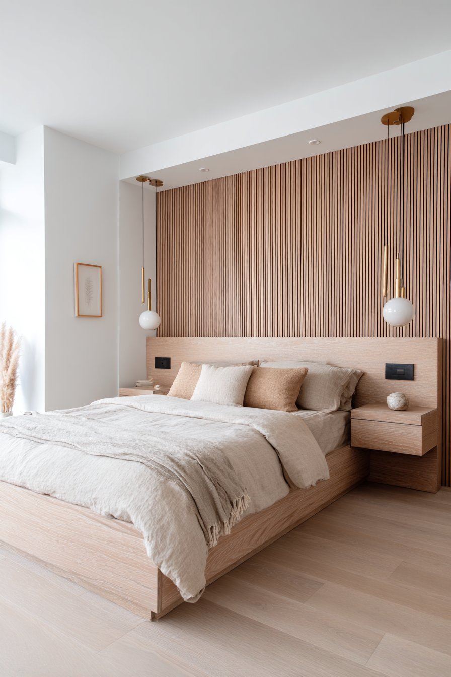 Custom Cedar Headboard Wall