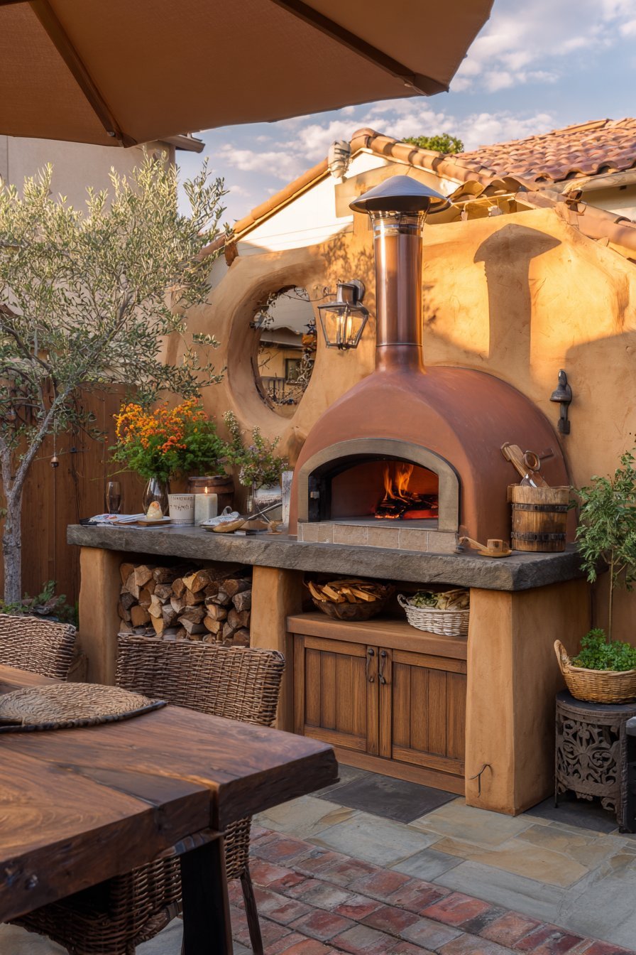Custom Wood-Fired Pizza Oven Installation