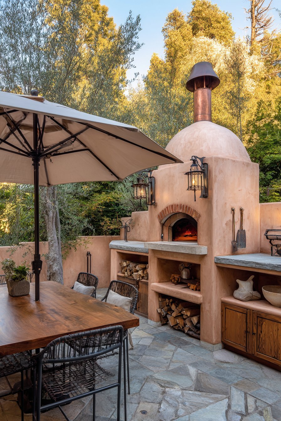 Custom Wood-Fired Pizza Oven Installation