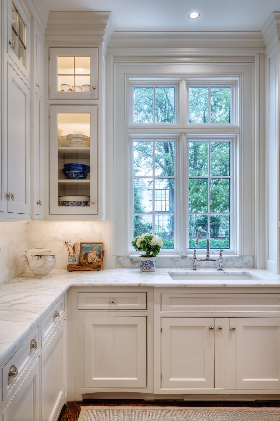 Traditional Kitchen Baking Station Design
