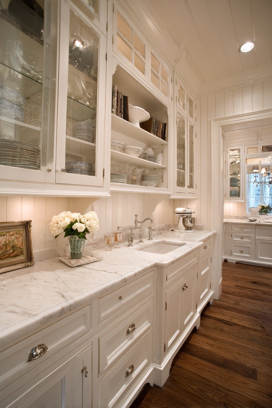 Traditional Kitchen Baking Station Design