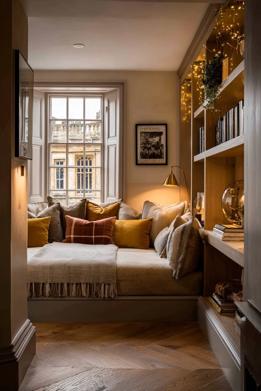 Built-In Window Alcove Daybed Retreat