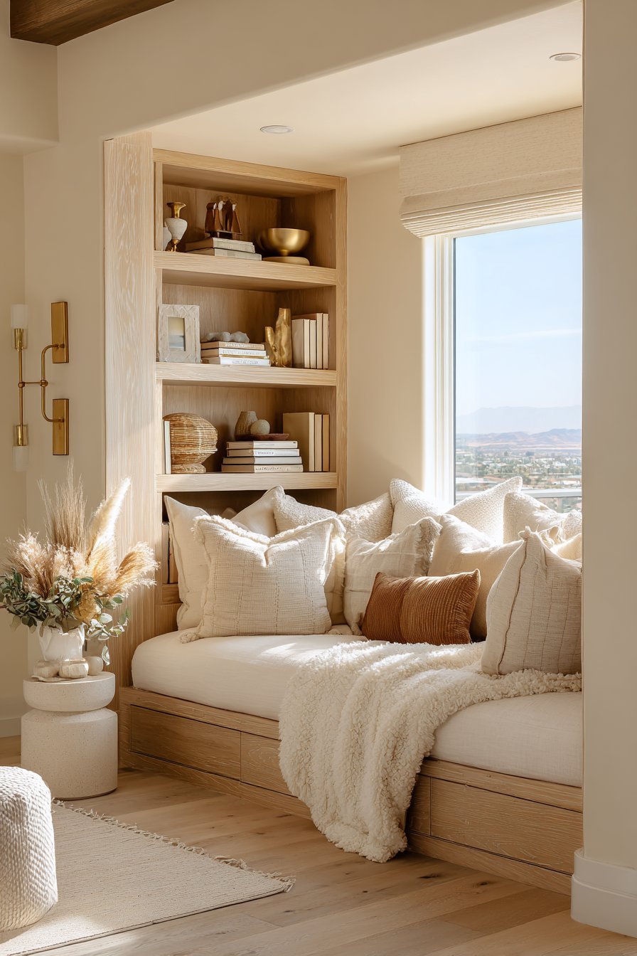 Built-In Window Alcove Daybed Retreat
