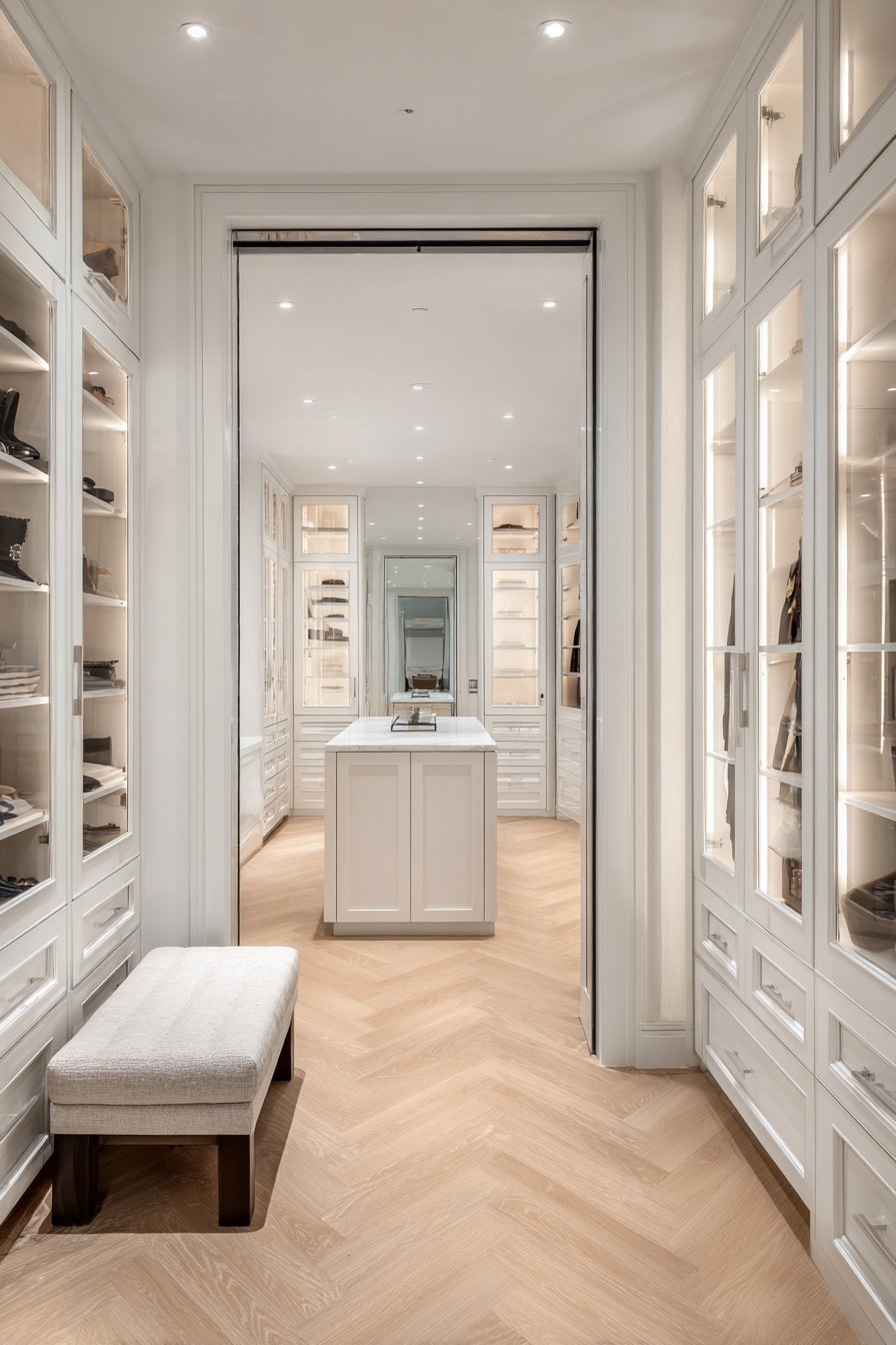 Walk-In Closet with Central Island