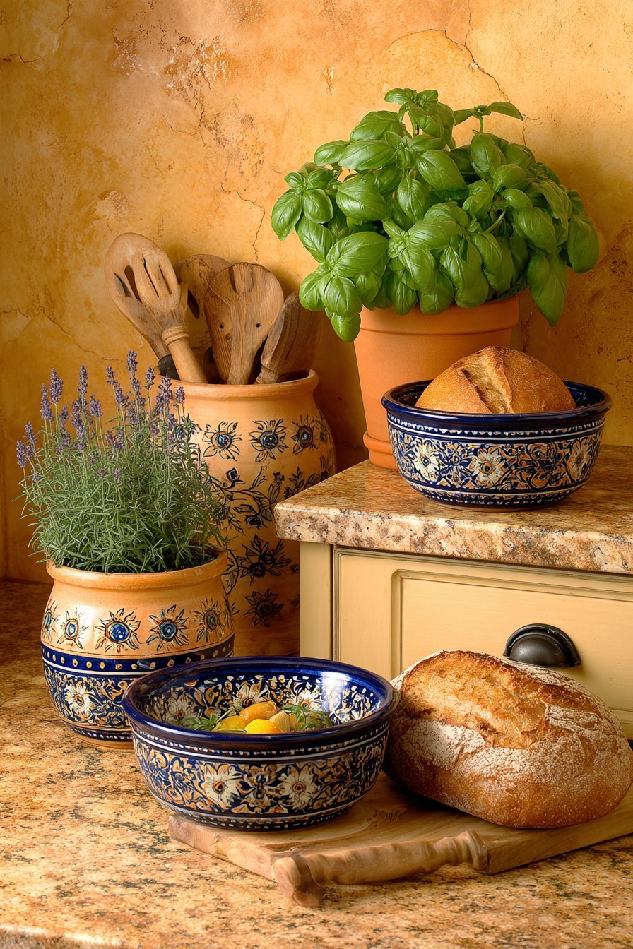 Mediterranean Hand-Painted Ceramics