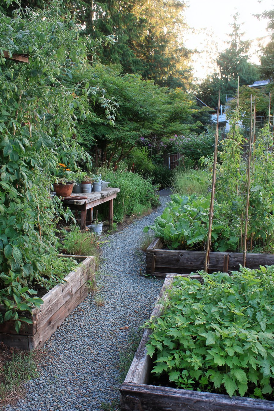Cedar-Raised Vegetable Garden