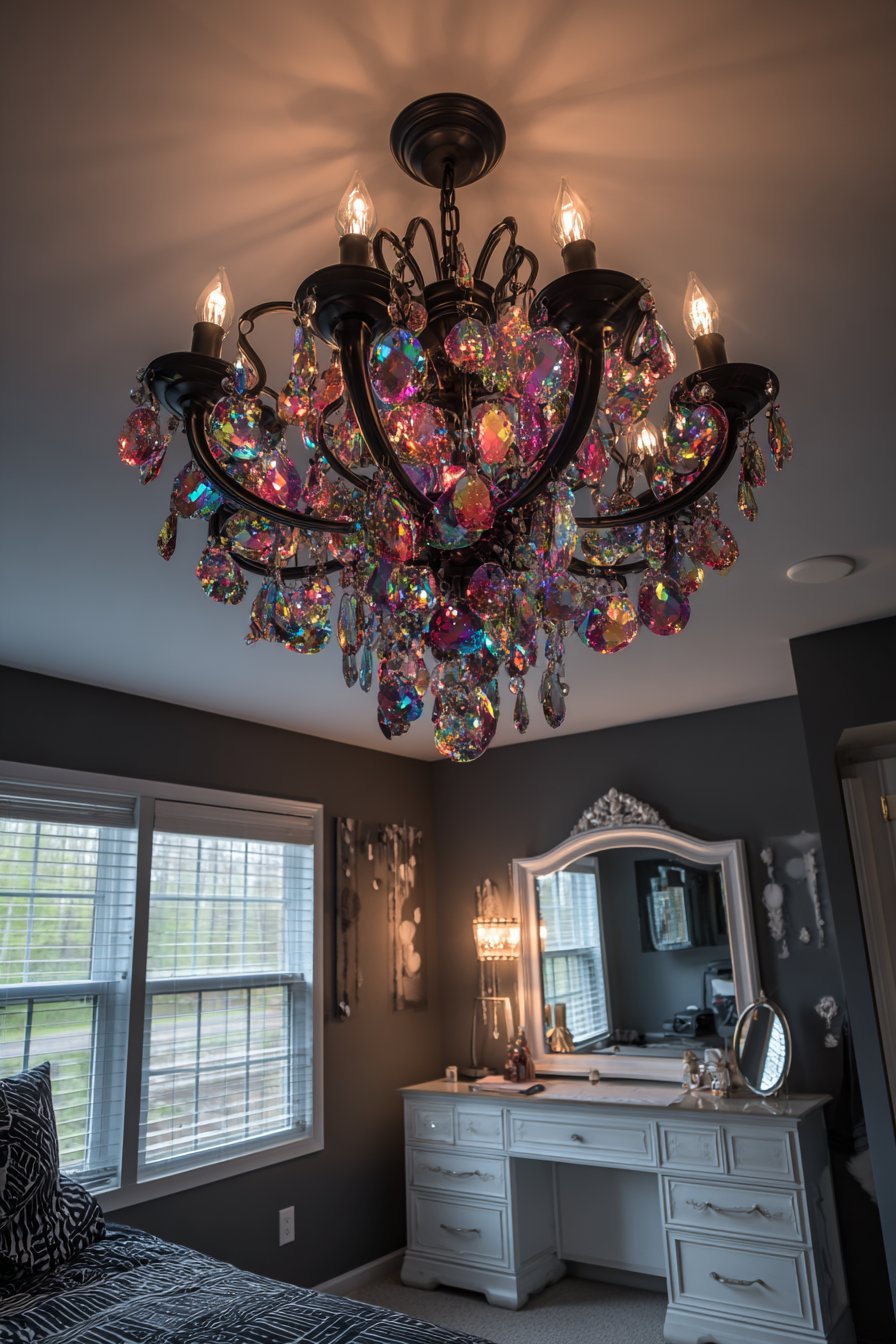 Rock-and-Roll Glam Chandelier Statement