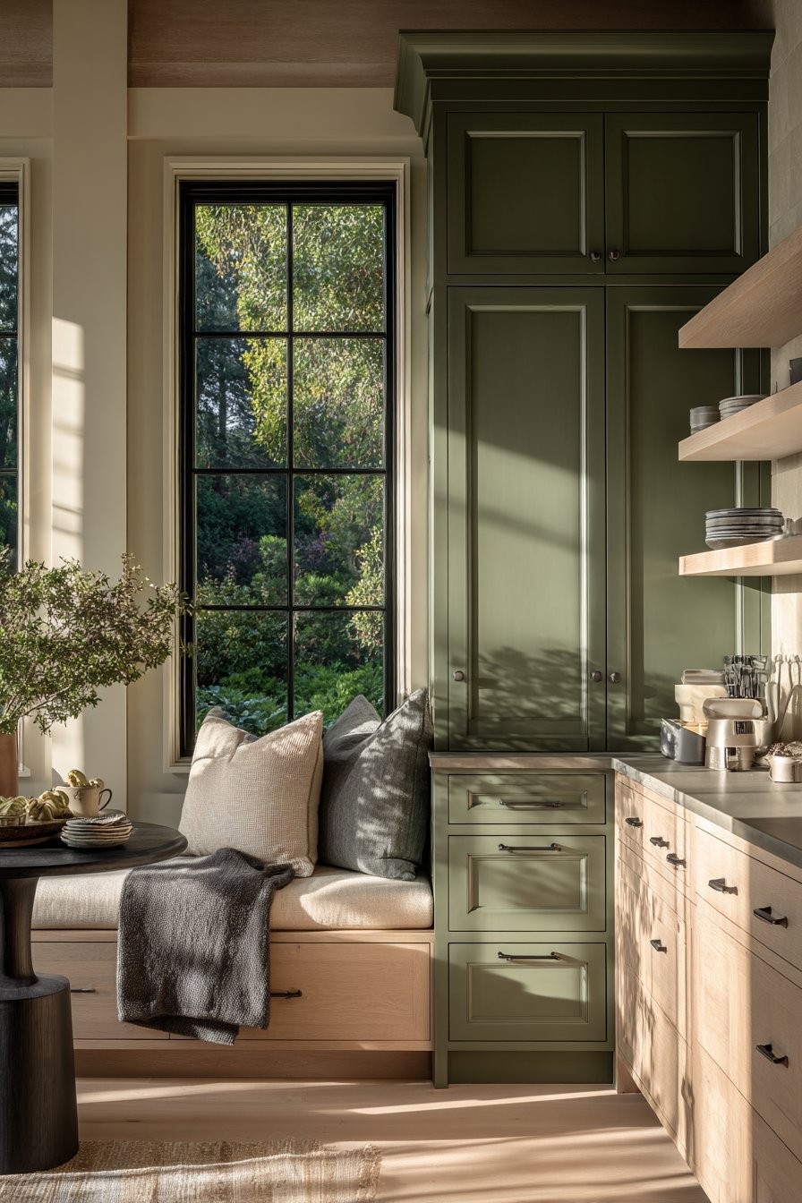 Corner Banquette with Belgian Linen Comfort