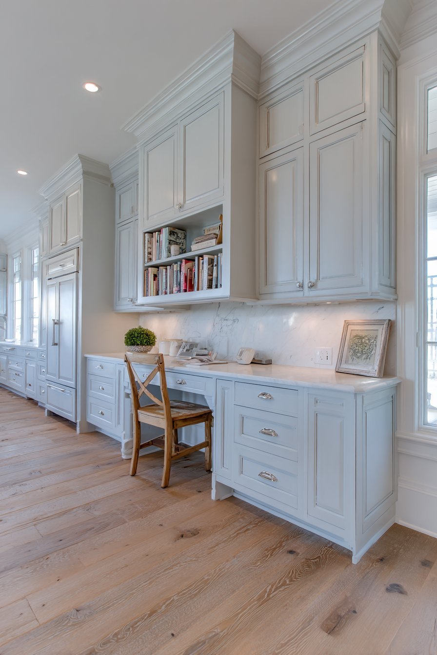 Integrated Kitchen Desk Area