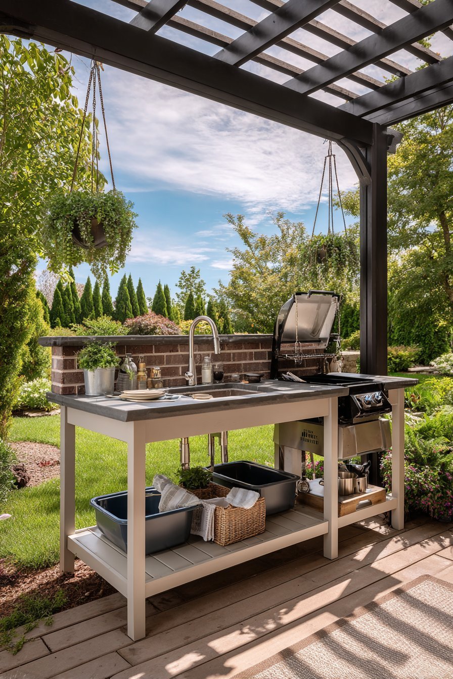 Brick Grill Station Outdoor Kitchen