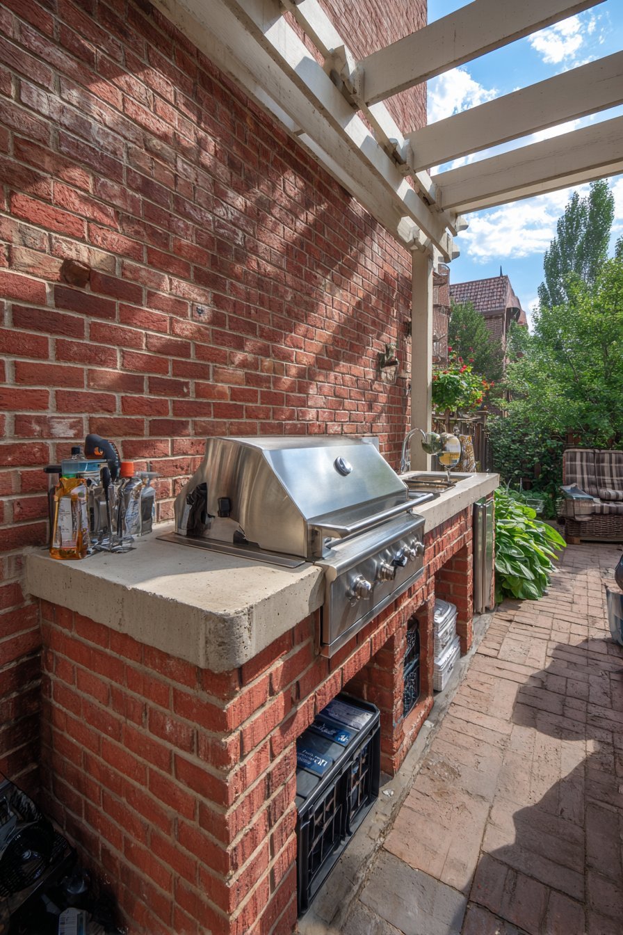 Brick Grill Station Outdoor Kitchen