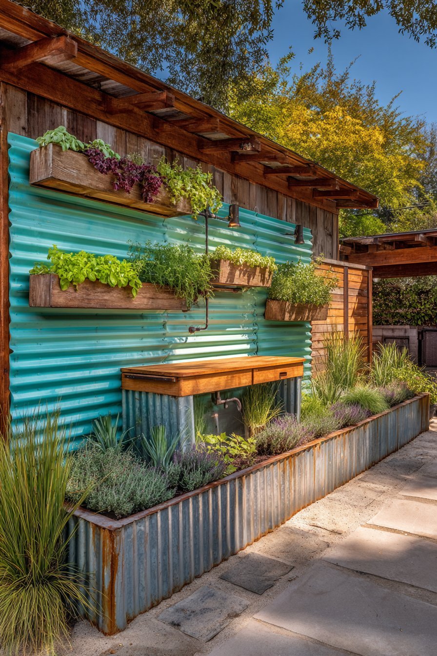 Productive Vertical Kitchen Garden
