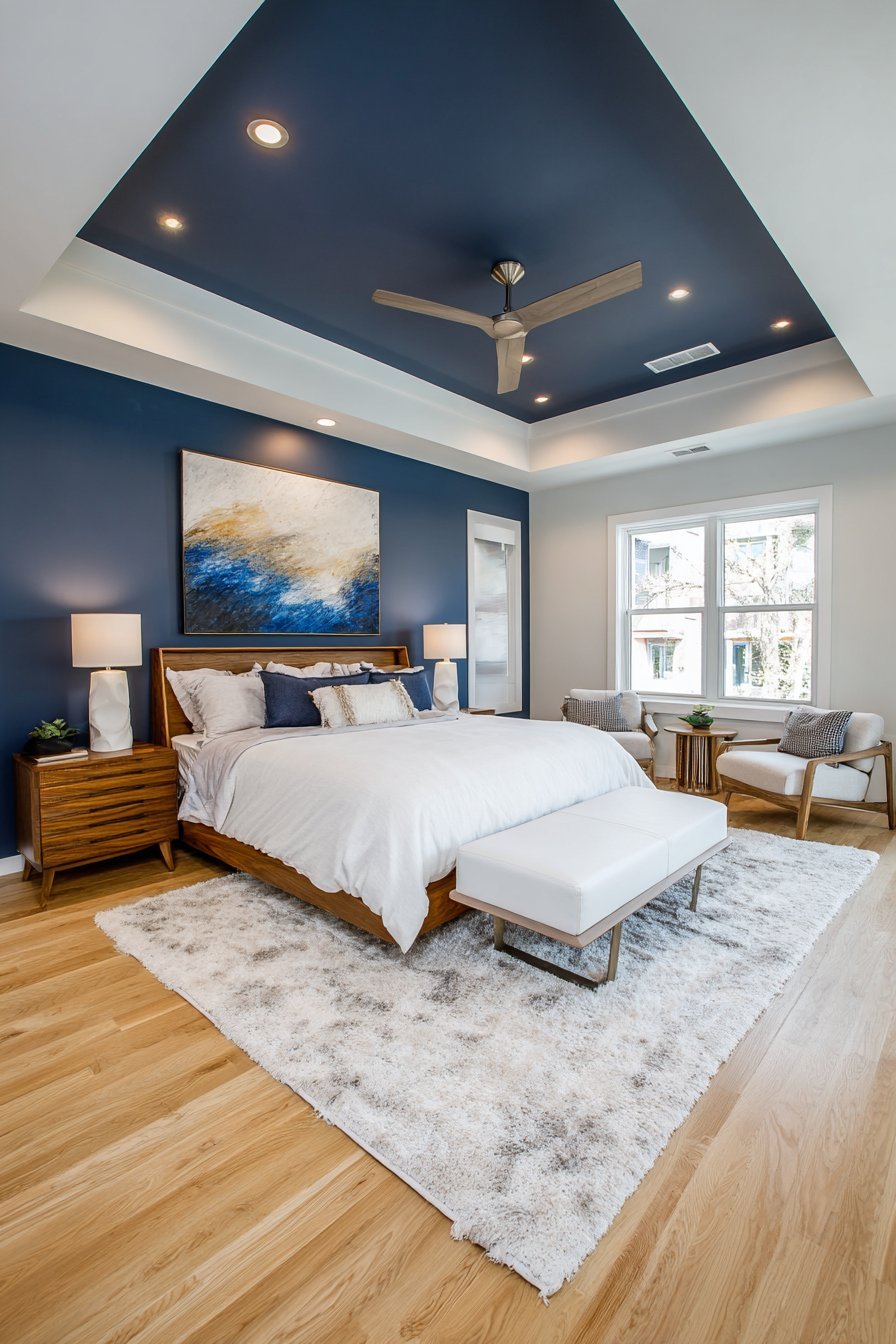 Contemporary Tray Ceiling Statement