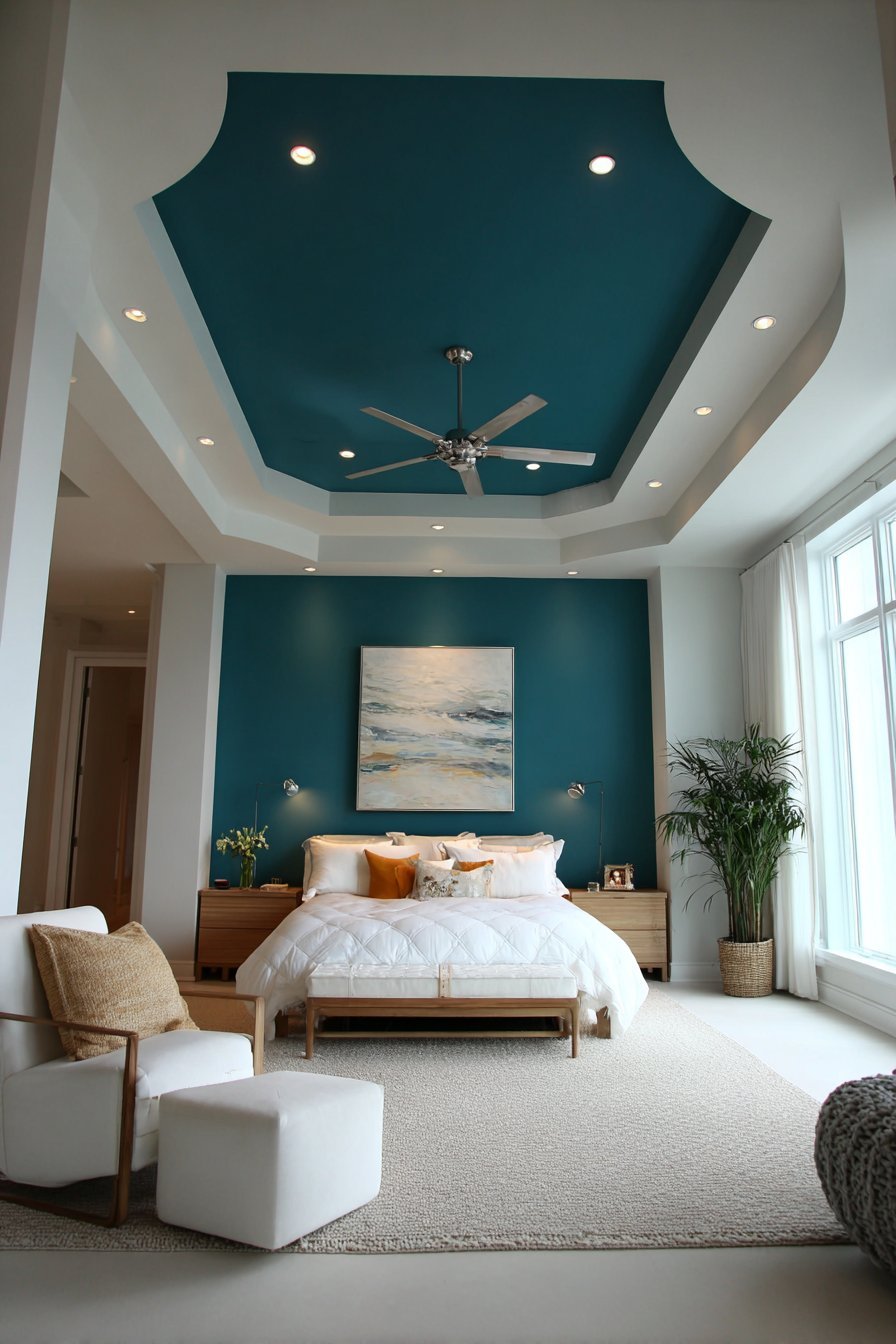 Contemporary Tray Ceiling Statement