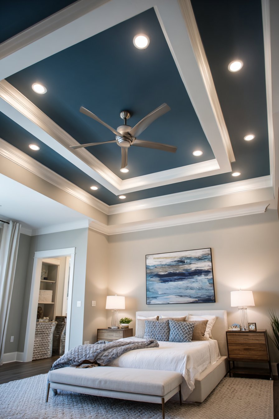Contemporary Tray Ceiling Statement