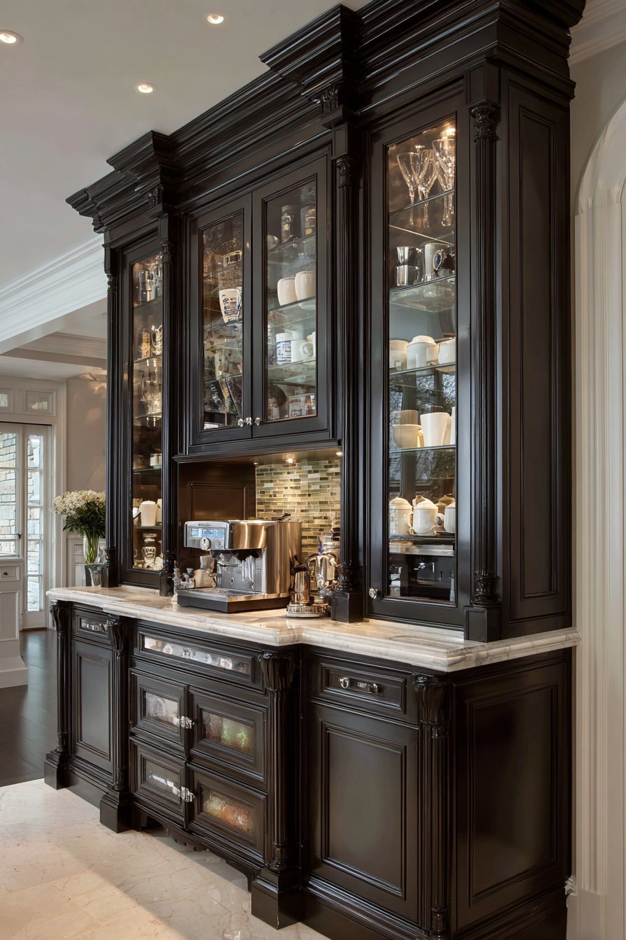 Traditional Coffee and Beverage Bar Area
