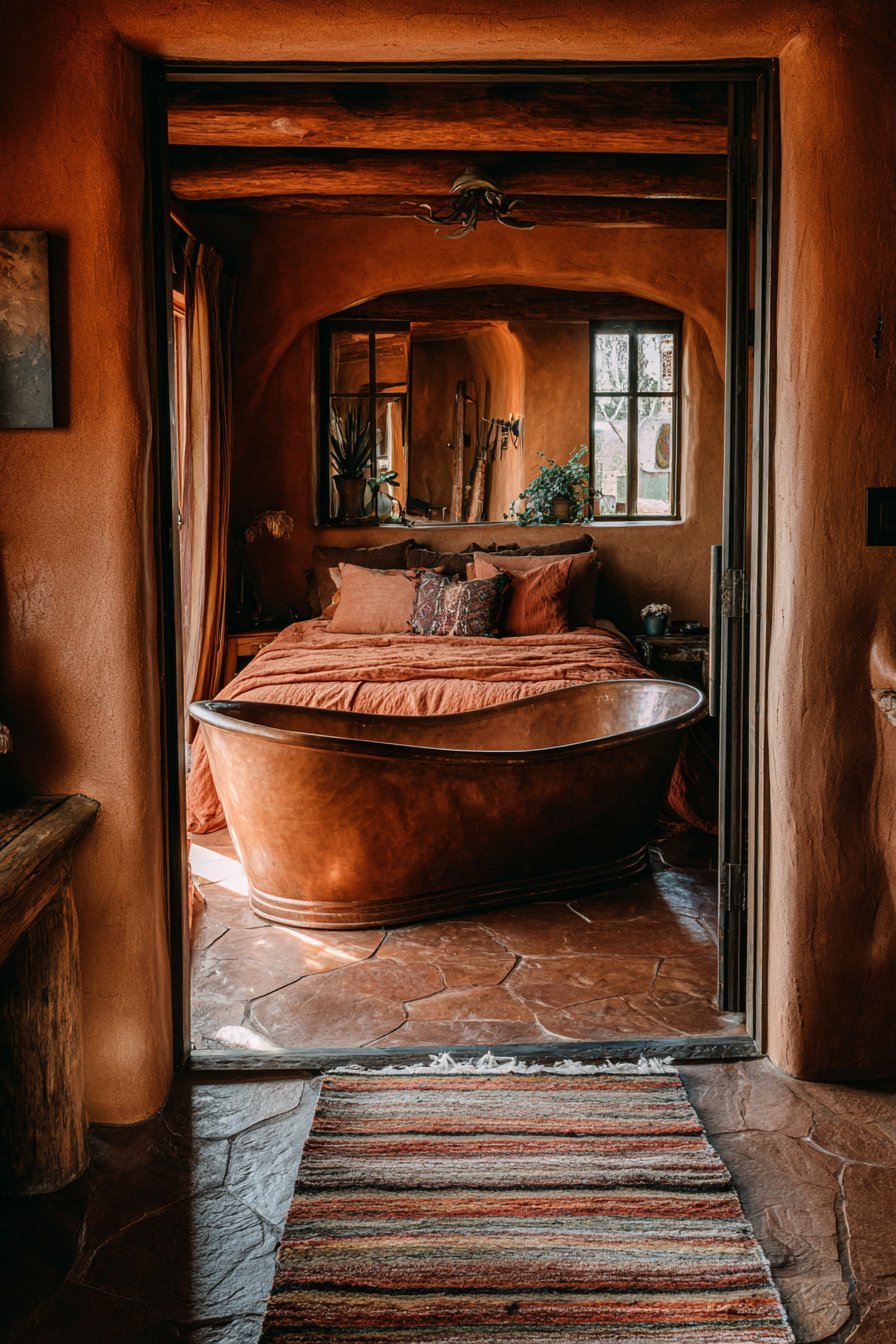 Connected Terracotta Bathroom Suite