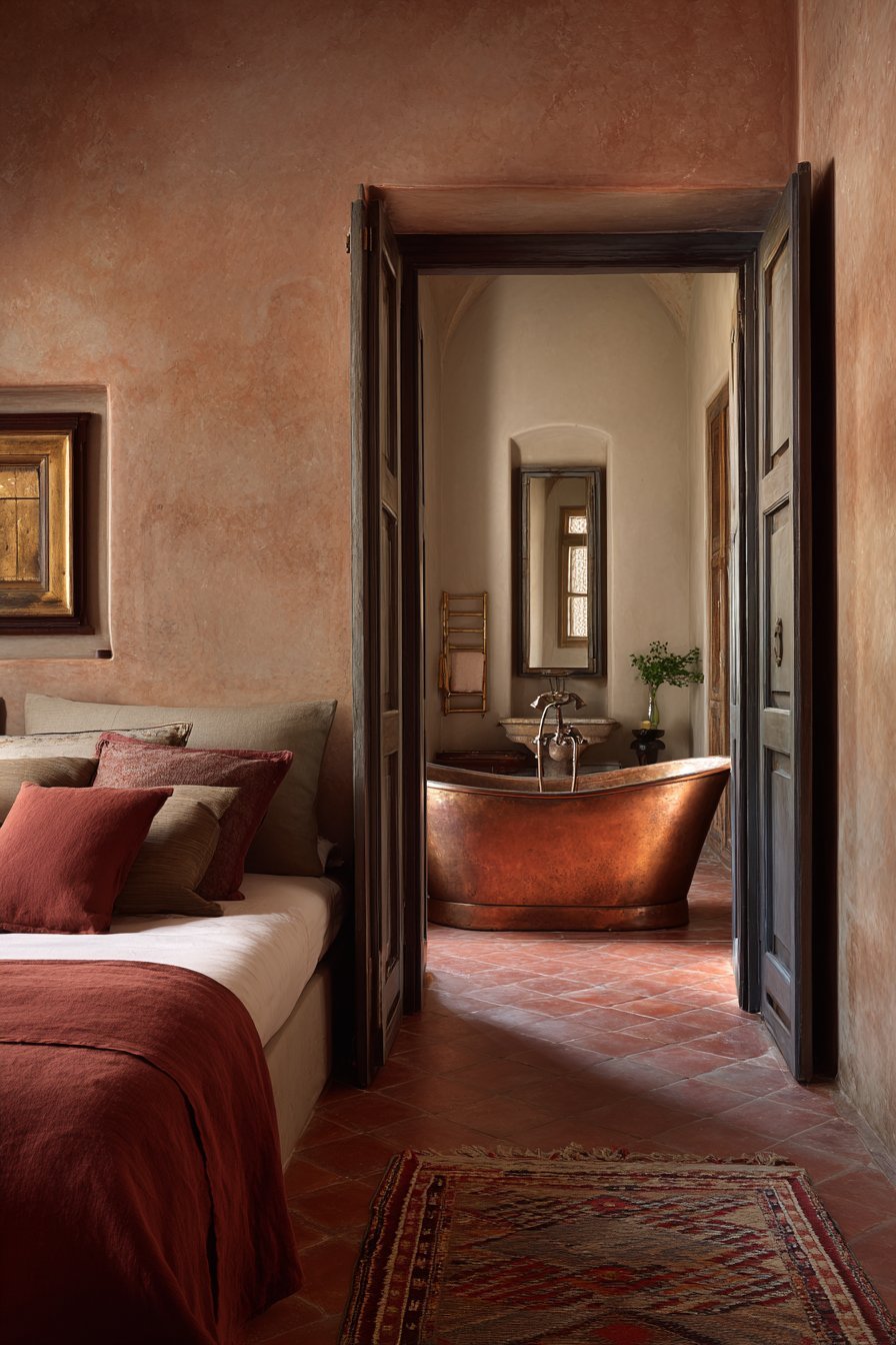 Connected Terracotta Bathroom Suite