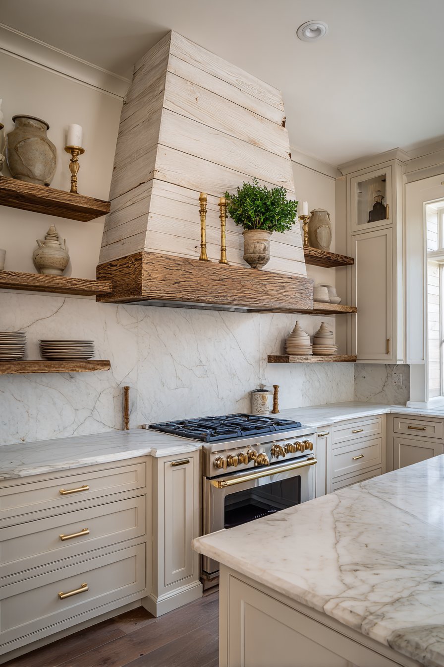 Statement Ventilation Hood in Shiplap