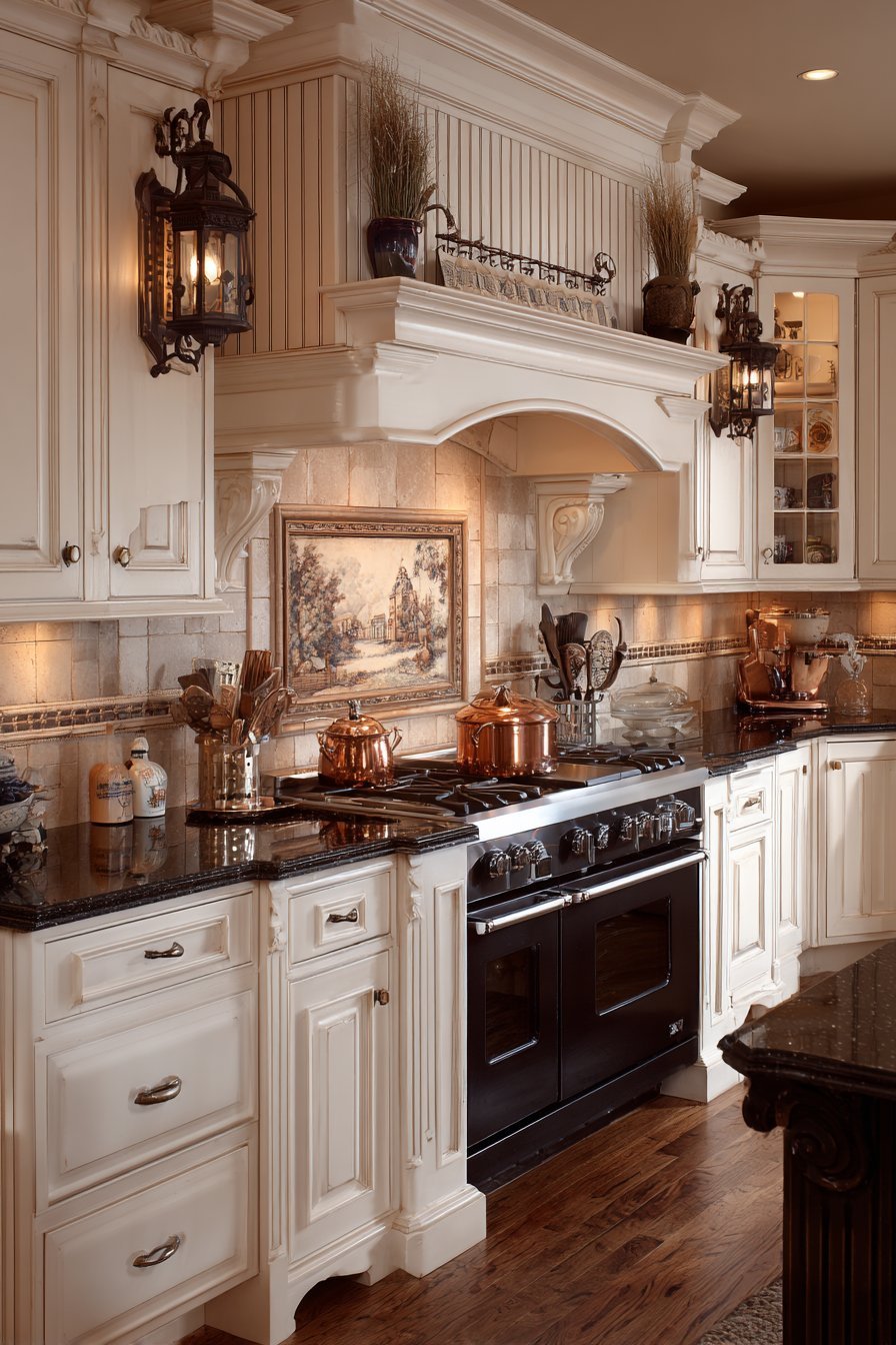 Dramatic Range Wall with Tile Mural