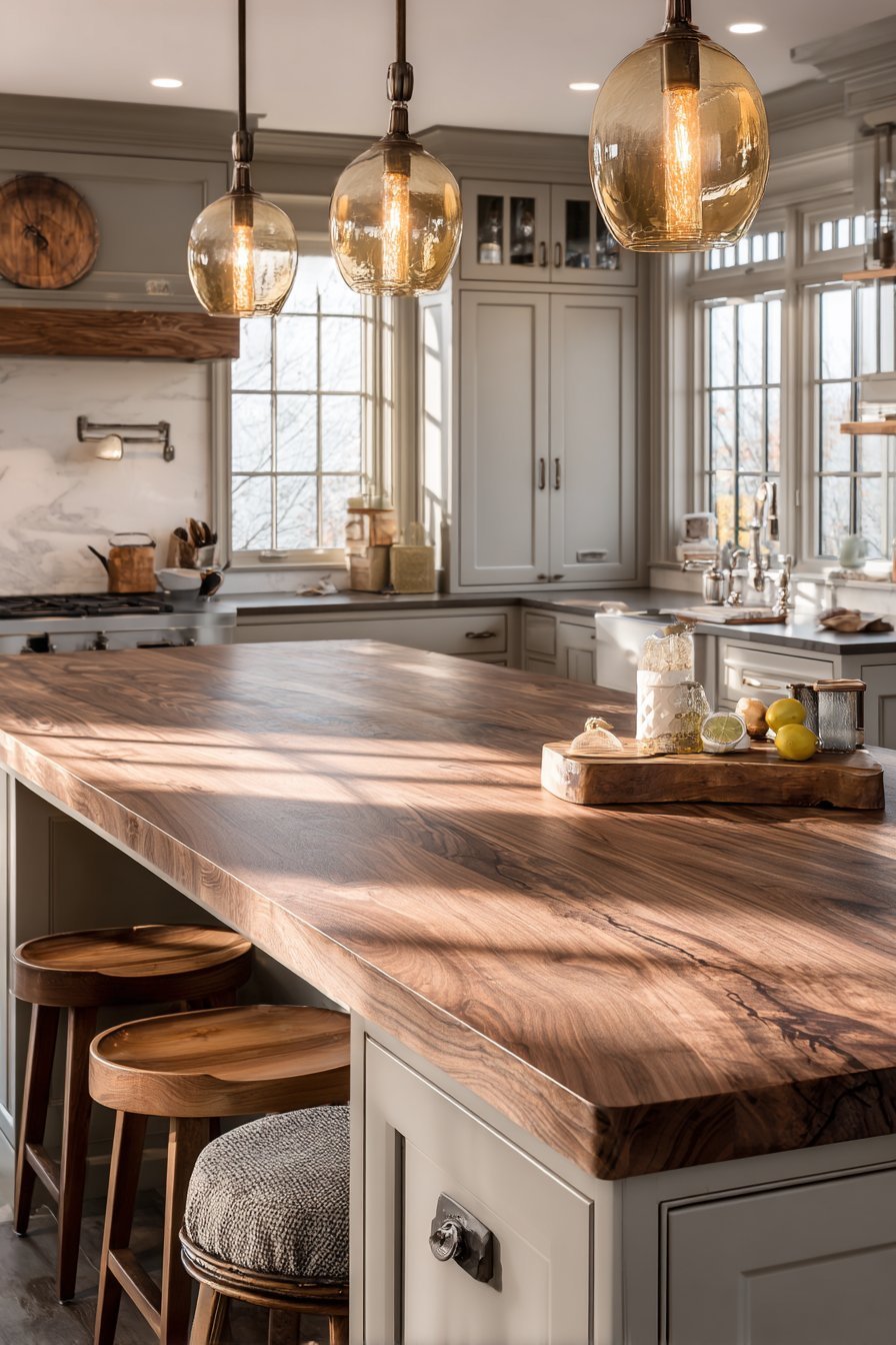 Walnut Butcher Block Island
