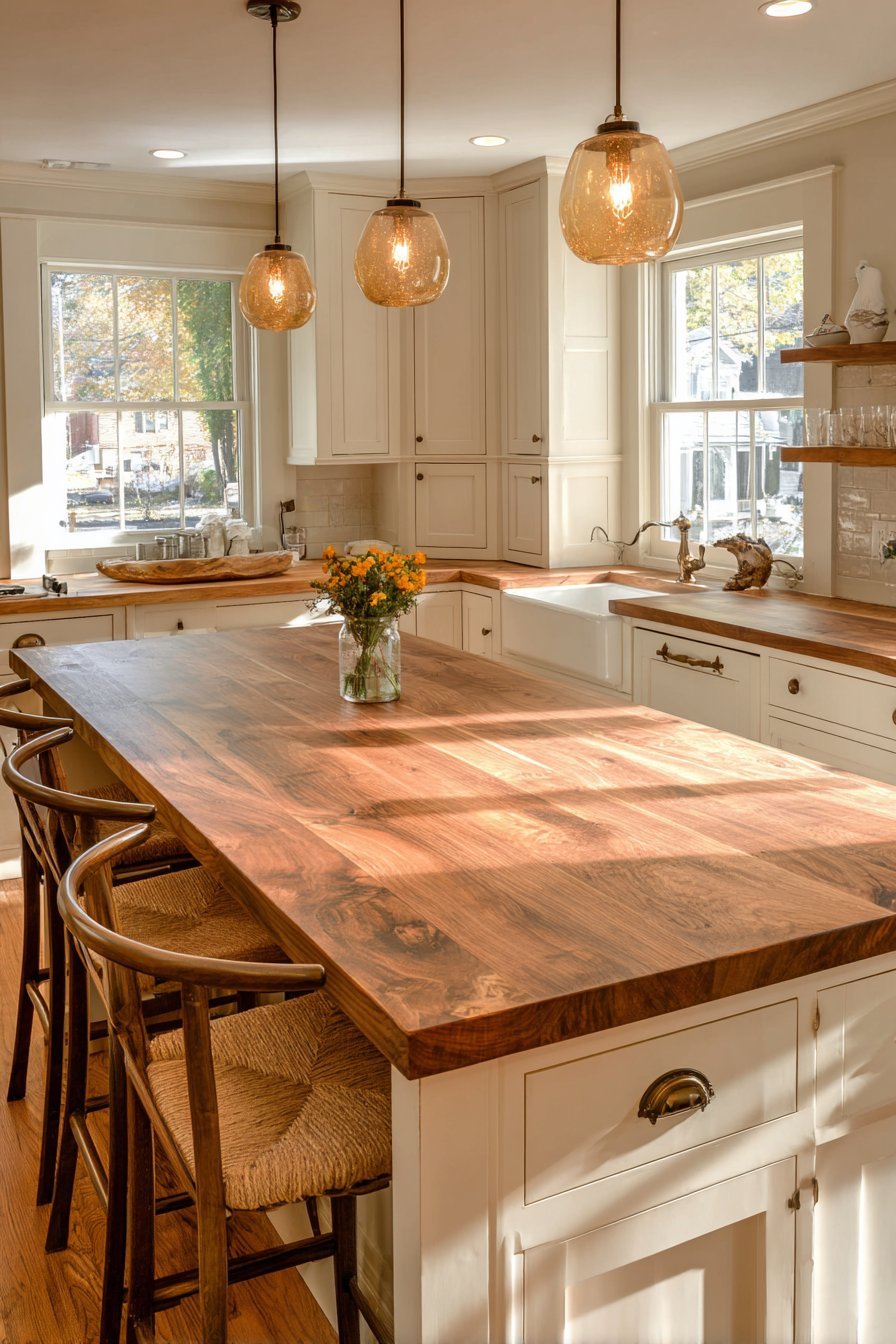 Walnut Butcher Block Island
