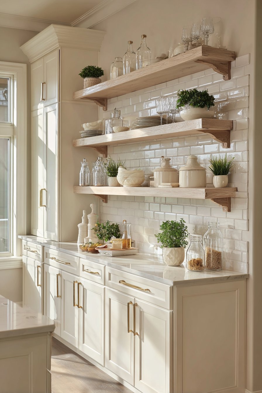 Airy Open Shelving Display