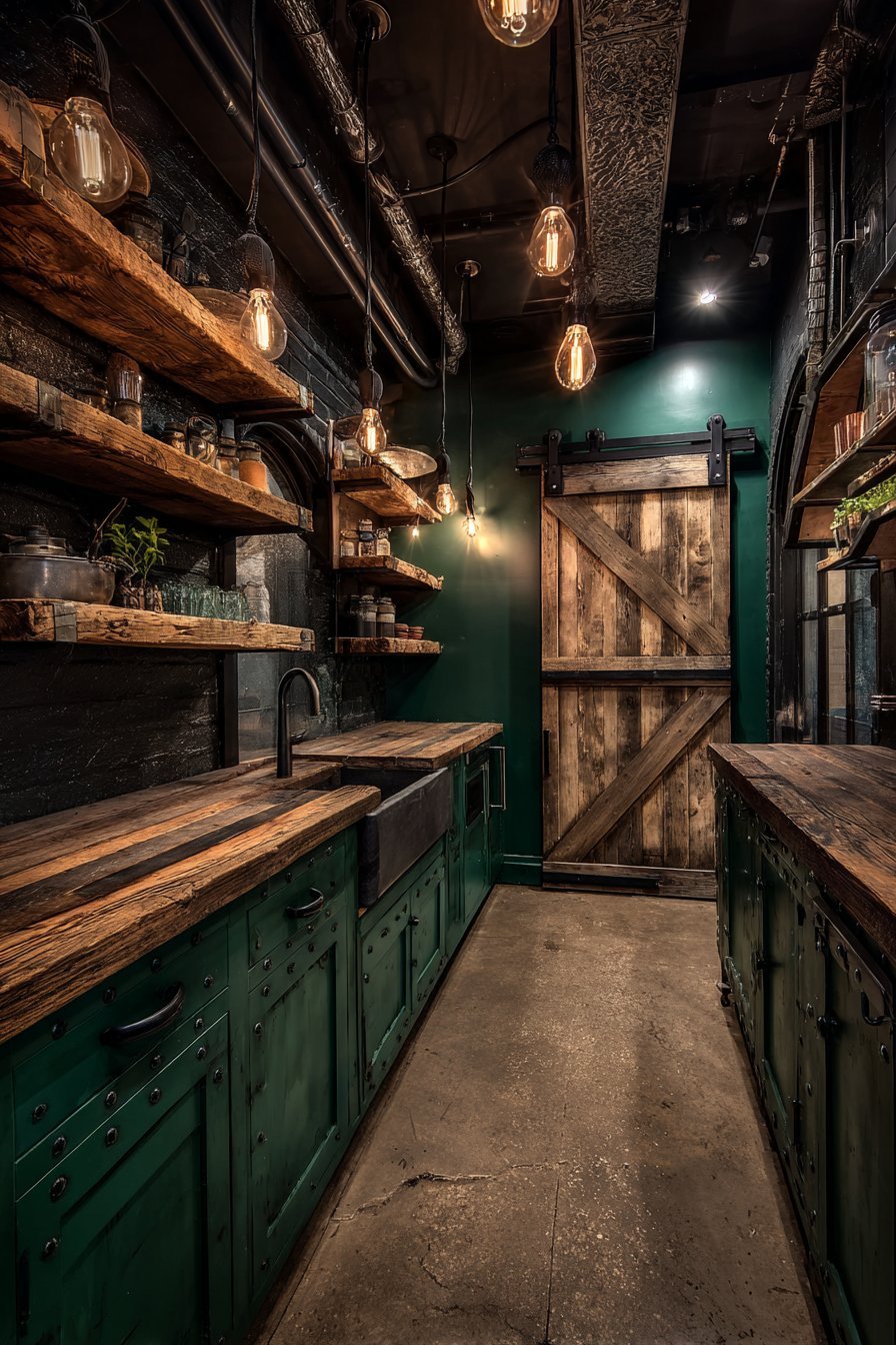 Industrial Metal and Reclaimed Wood Fusion